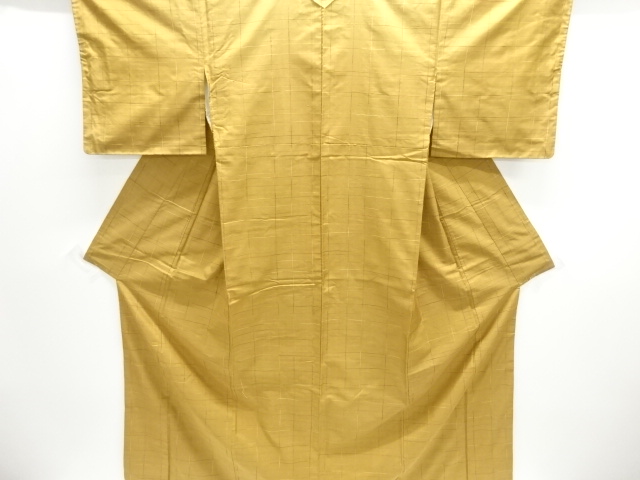 JAPANESE KIMONO / TSUMUGI / WOVEN GRID